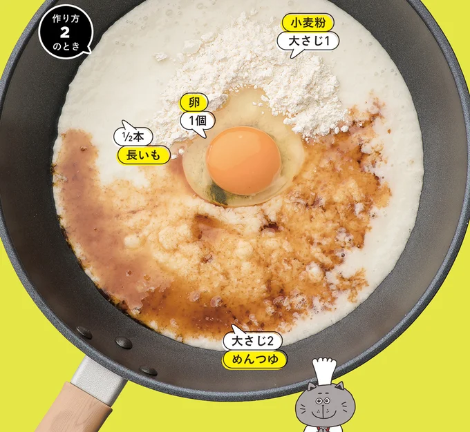 とろろ鉄板焼きの材料