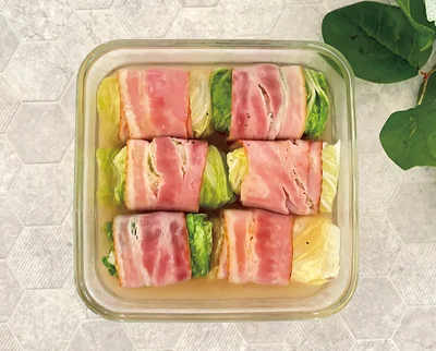 白菜のベーコン巻き