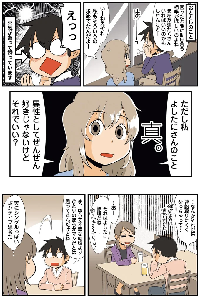 異性としてぜんぜん好きじゃないけど　それでいい？