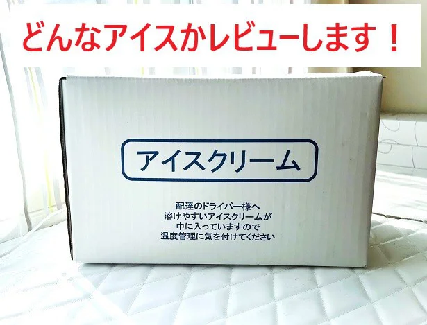 保冷仕様の特殊なダンボールに、保冷剤と一緒に到着～