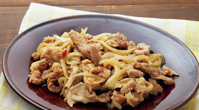 豚肉と玉ねぎの旨みそ炒め