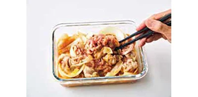 ラップをして5分チンし、軽くほぐして再び5分チン