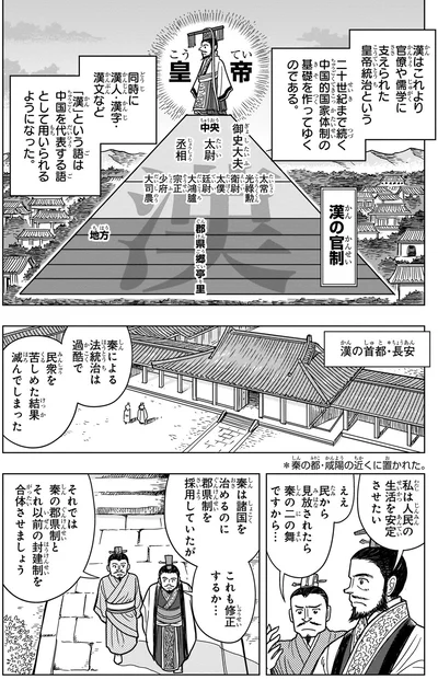 『角川まんが学習シリーズ 世界の歴史 3 秦・漢とローマ 古代の大帝国　紀元前二〇〇～紀元後四〇〇年』より