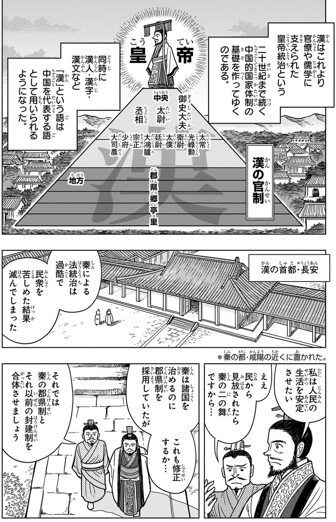 『角川まんが学習シリーズ 世界の歴史 3 秦・漢とローマ 古代の大帝国　紀元前二〇〇～紀元後四〇〇年』より
