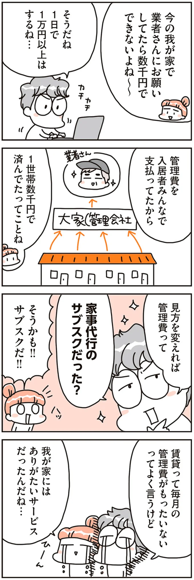 管理費って家事代行のサブスクだった？