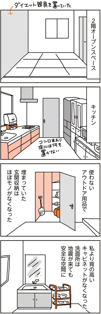 玄関収納はほぼモノがなくなった