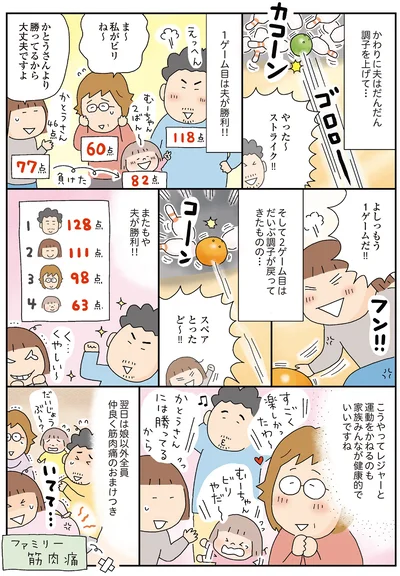 仲良く筋肉痛のおまけつき