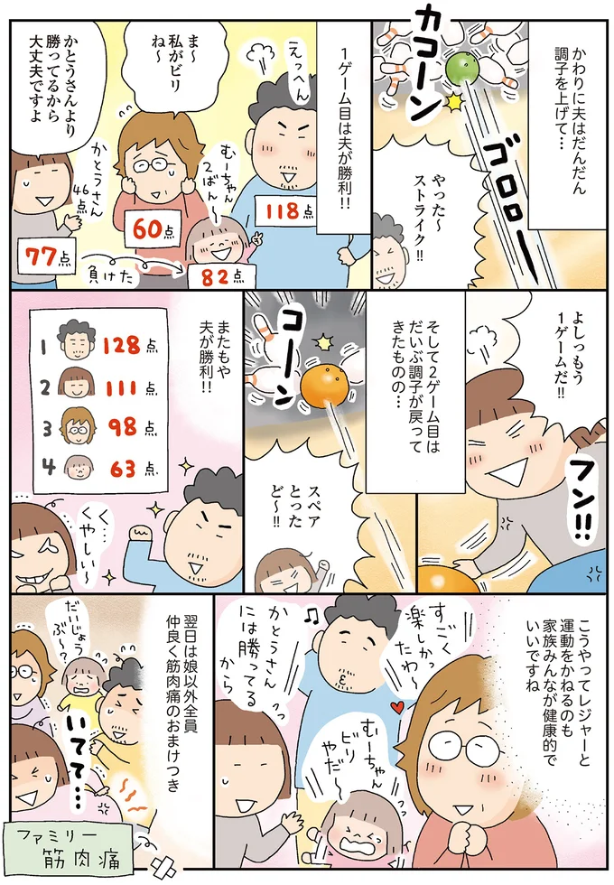 仲良く筋肉痛のおまけつき