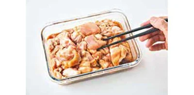 ラップをして5分チンし、上下を返して再び5分チン
