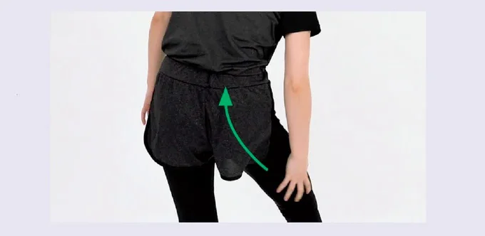 ヒップアップ4 もも裏からお尻に向かって流す