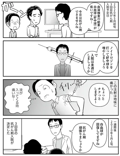 『痔だと思ったら大腸がんステージ4でした〜標準治療を旅と漫画で乗り越えてなんとか経過観察になるまで〜』より