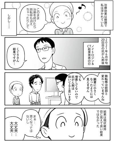 『痔だと思ったら大腸がんステージ4でした〜標準治療を旅と漫画で乗り越えてなんとか経過観察になるまで〜』より