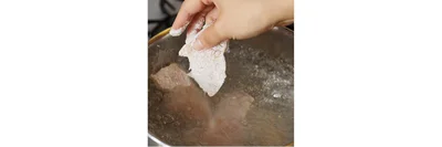 片栗粉の効果でパサつきはゼロ