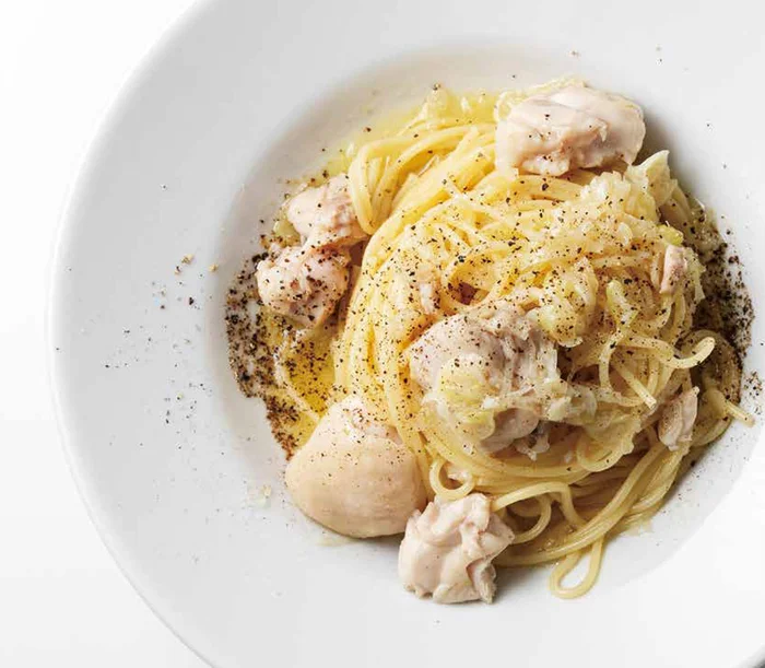 包丁いらずのおつかれパスタ「鶏肉のねぎ塩風」／10分パスタ（3）