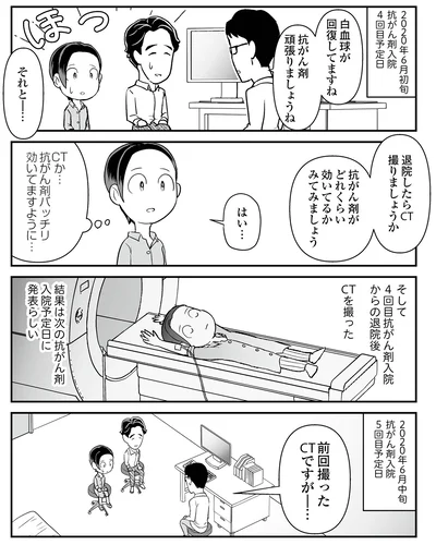 『痔だと思ったら大腸がんステージ4でした〜標準治療を旅と漫画で乗り越えてなんとか経過観察になるまで〜』より