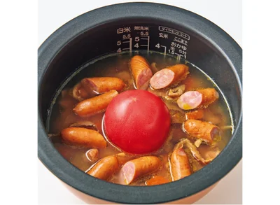 トマトは切らずにそのままのせてOK！