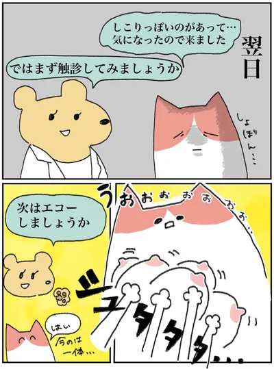 しこりっぽいのがあって…
