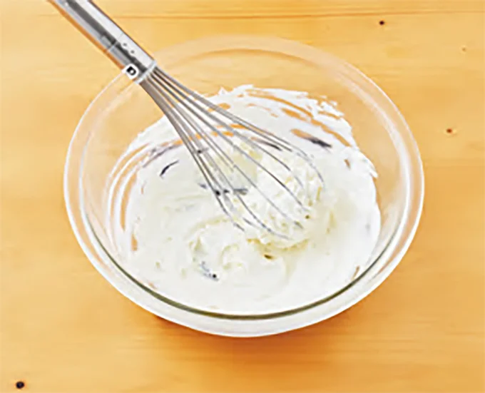 クリームチーズをなめらかな状態にする
