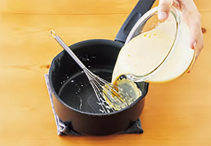 2の鍋に戻し入れる。