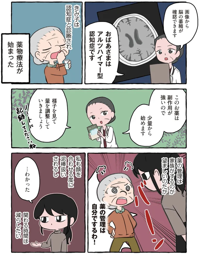 脳の萎縮が確認できます