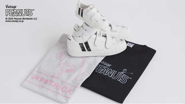 パトリックから親子おそろいで楽しめる「スヌーピー」別注モデルスニーカーが登場！Tシャツとあわせて要チェック