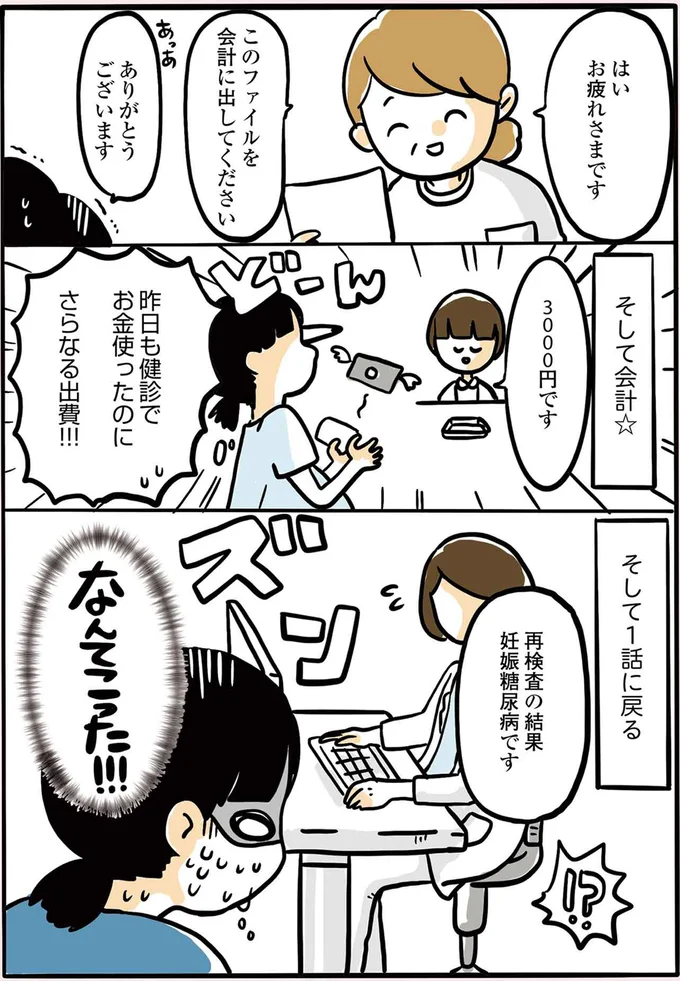 昨日も健診でお金使ったのにさらなる出費！
