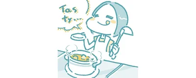 夜ごはん調理中