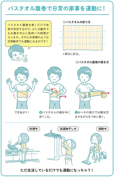  日常の家事を運動に！