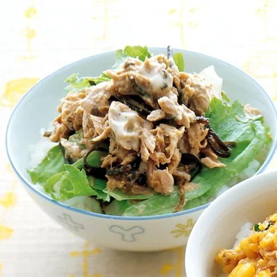 「わさび風味のツナマヨ丼」 レタスクラブニュースより