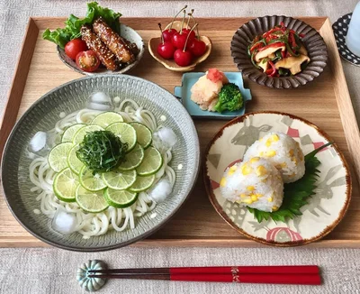 【写真を見る】冷やしへべすうどん