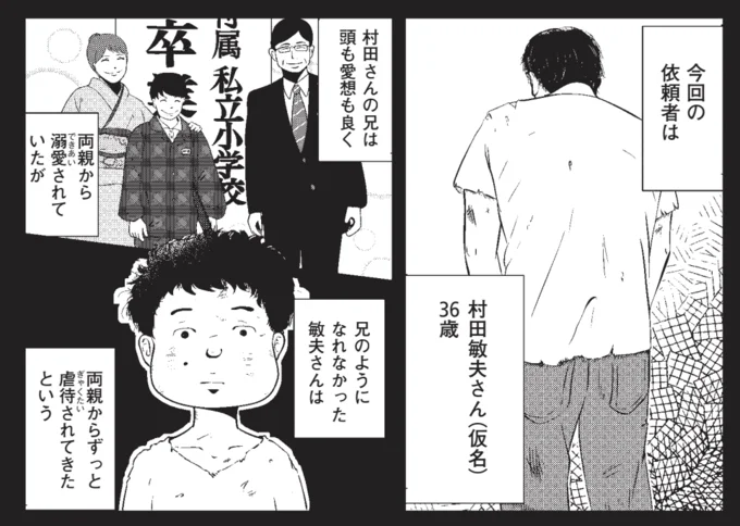 虐待を受けていた依頼者