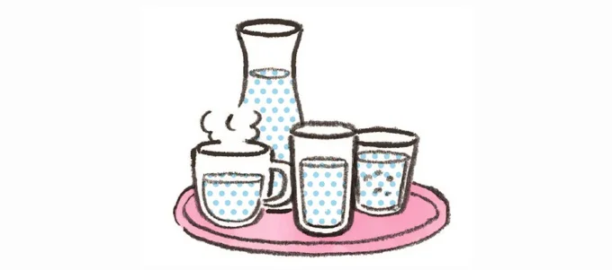白湯や炭酸水も「水」にカウントしてOK