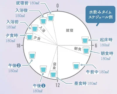 水飲みタイムスケジュール例