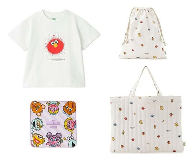 入園・入学準備は「セサミストリート」のレッスンバッグや巾着で♪キャラクターデザインのTシャツも登場！