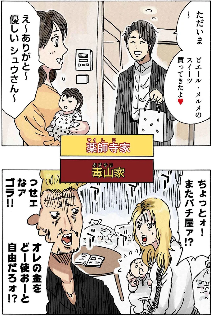 薬師寺家と毒山家