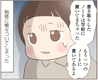 咄嗟に嘘をついてしまった