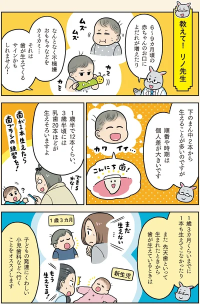 歯が生えてくるサインかもしれません！