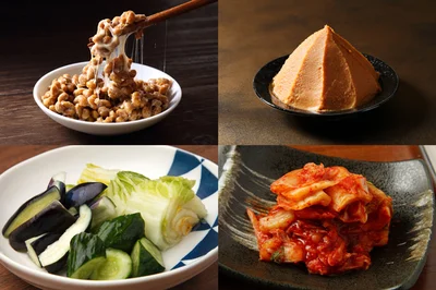 植物性乳酸菌を含む食べ物には納豆、漬物、味噌、醤油、甘酒、キムチなどがある
