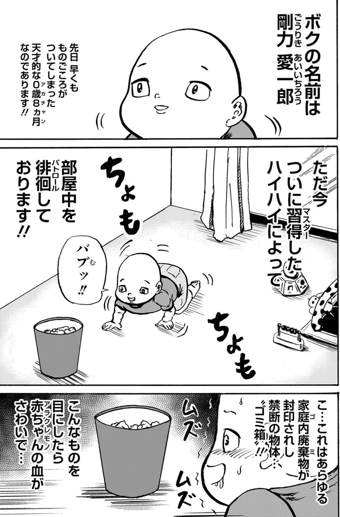 ついに習得したハイハイによって部屋中を徘徊しております！！