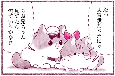 大冒険だったにゃ