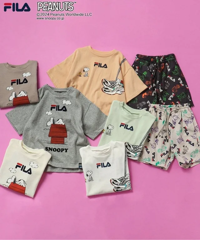 スヌーピーがかわいい！「FILA」とキッズブランド「BREEZE」の豪華コラボでおしゃれに決めて