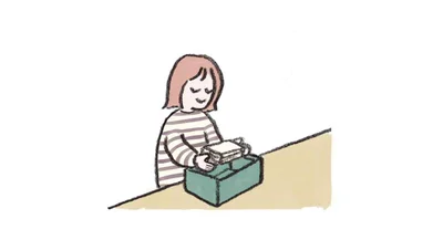 思い出BOXを作って保管し、入らないものは処分