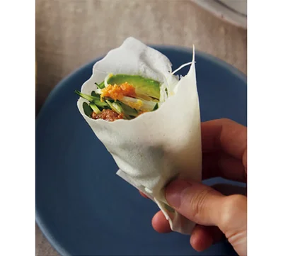 大葉や味噌で和テイスト