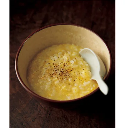 この雑炊を食べるために、塩角煮を作っているといっても過言ではないくらい絶品！