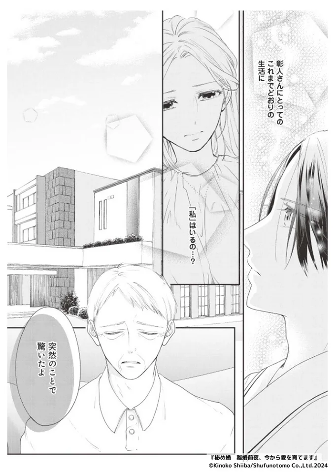 『秘め婚―離婚前夜、今から愛を育てます―』より