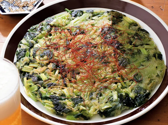 小松菜を思う存分いただきます！ カルシウム豊富な「しらすたっぷり小松菜チヂミ」