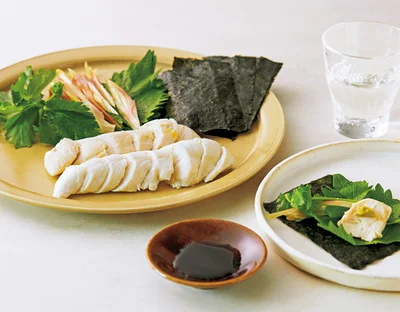 ちょい飲みにも◎バターのコクで満足感アップの「手巻きささみ」
