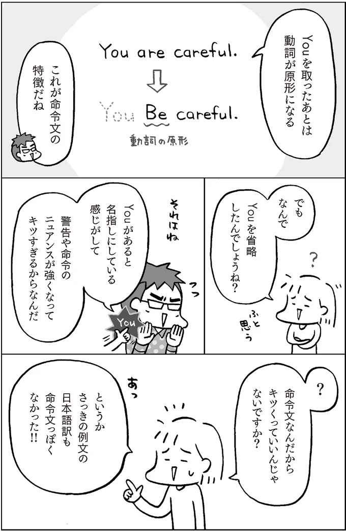『マンガでおさらい中学英語』より