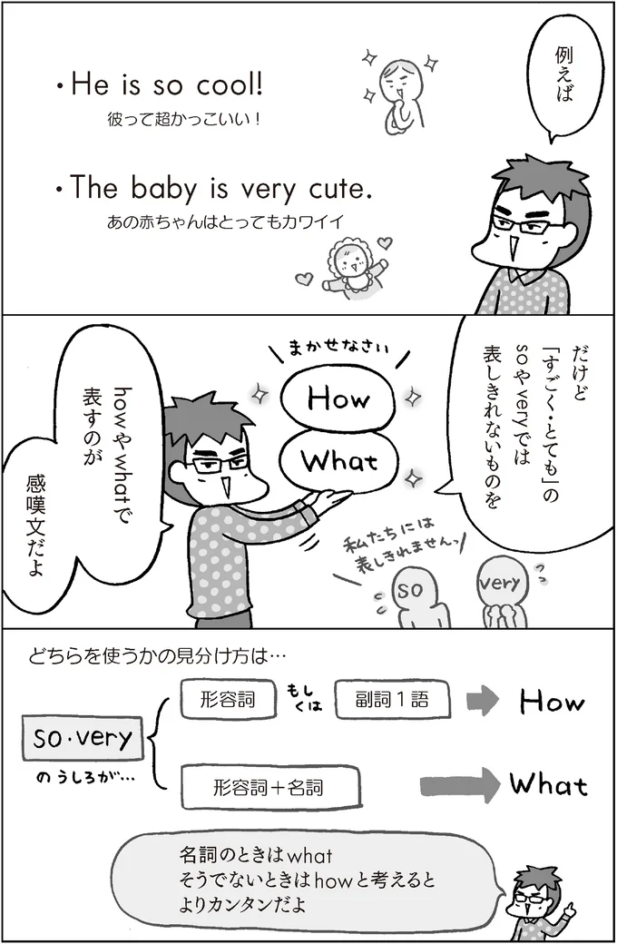 『マンガでおさらい中学英語』より