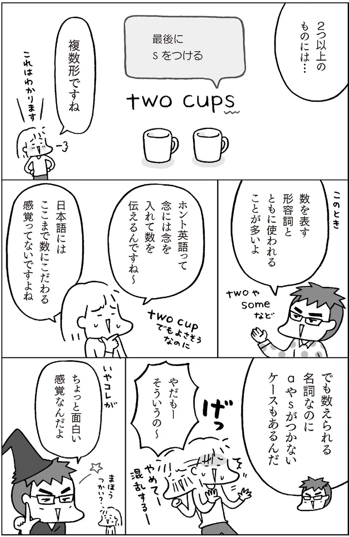 『マンガでおさらい中学英語』より